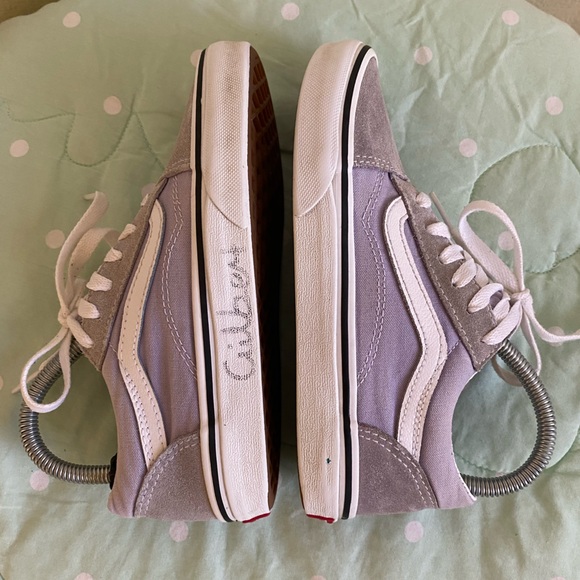 Vans Old Skool Light Purple Kids Sneakers size 1.5 - Picture 3 of 15